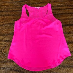 Lilly Pulitzer size L pink silk razor back tank